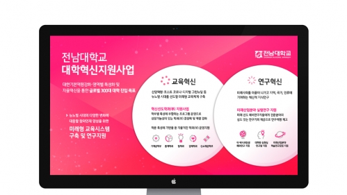 2021 대학혁신포럼 전남대학교 온라인 부스 웹포스터